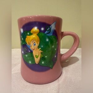 Tinker Bell 3D Sculpted Disney Store Pink Mug